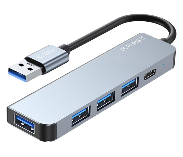 Tech-Protect V0-HUB ADAPTER 5IN1 GREY - 1600751 - zdjęcie